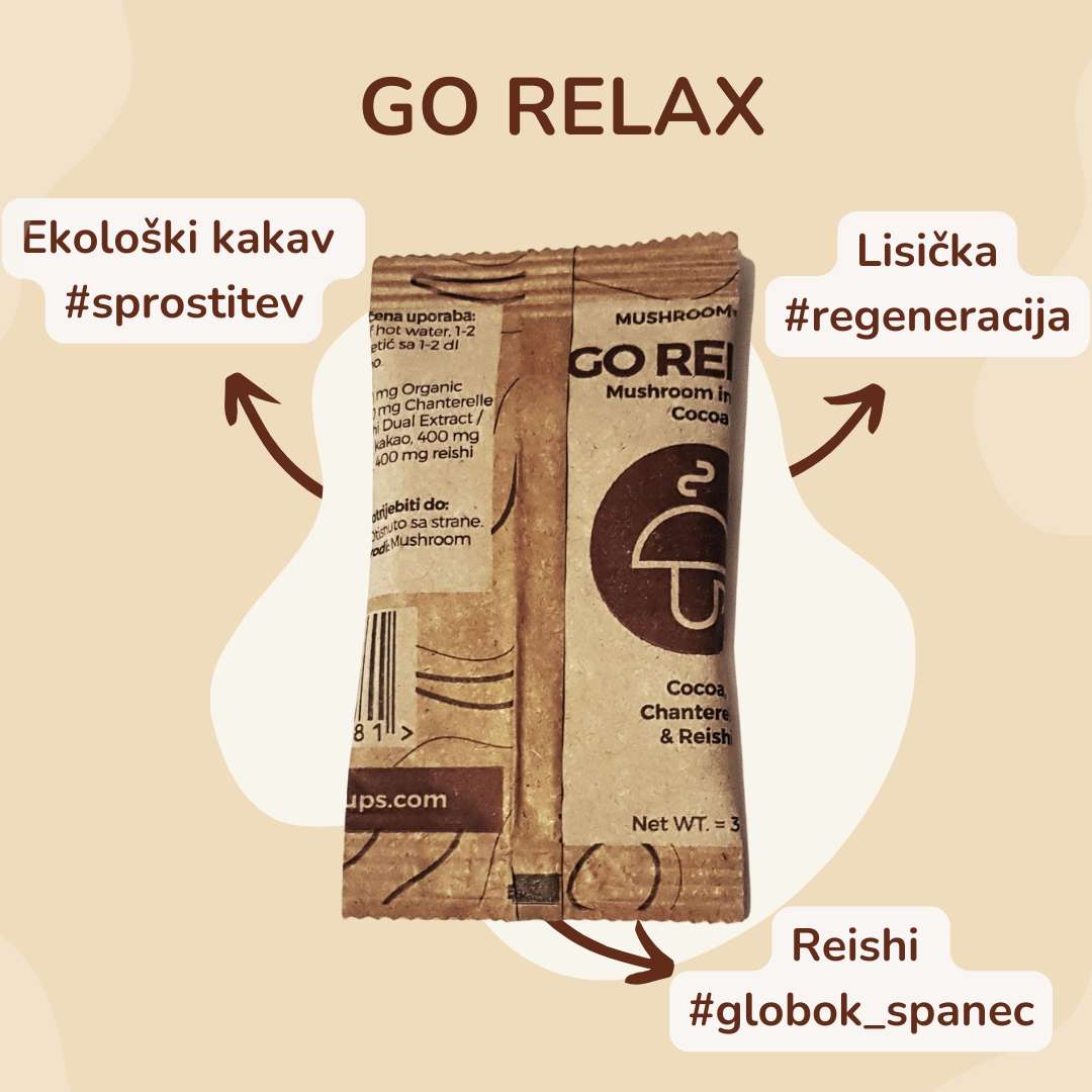 Go Relax – organski instant kakav z lisičkami in rejši