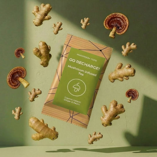 Go Recharge čaj z gobami - za prebavo in zdravje črevesja